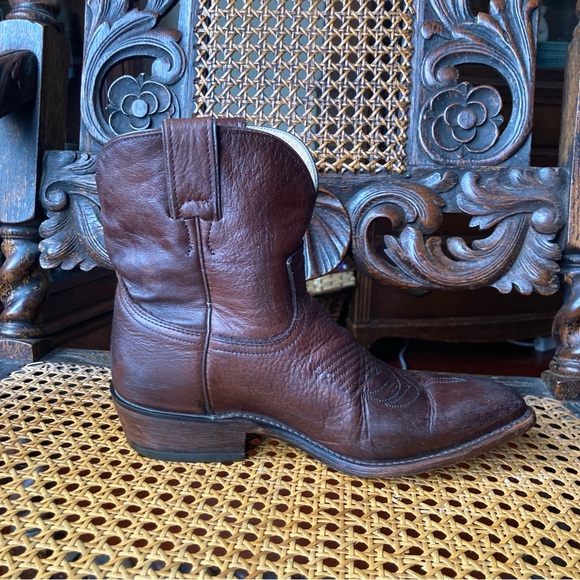 Women’s Brown Frye Billie Western Ankle Boots - Picture 7 of 14